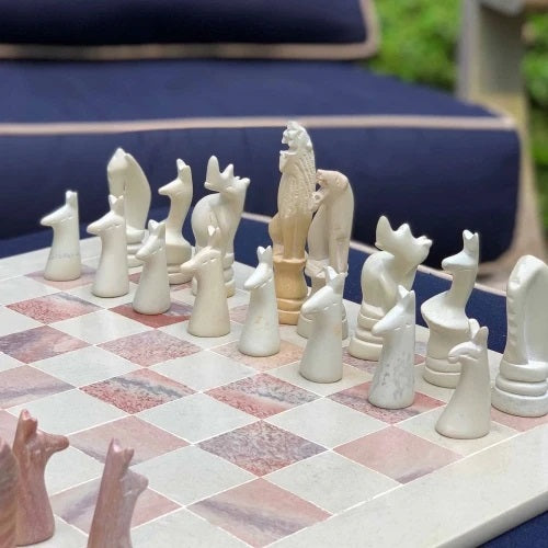 African Animal Chess Set