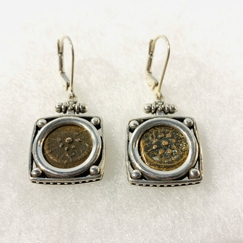 Ancient Coin Jewelry Earrings