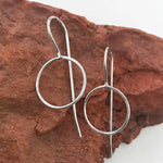 Silver Circle Earrings
