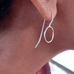 Silver Circle Earrings