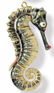Articulated Seahorse Ornament Blue