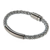 Gray Leather Bracelet
