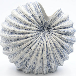 Contemporary Contour Vase Blue & White