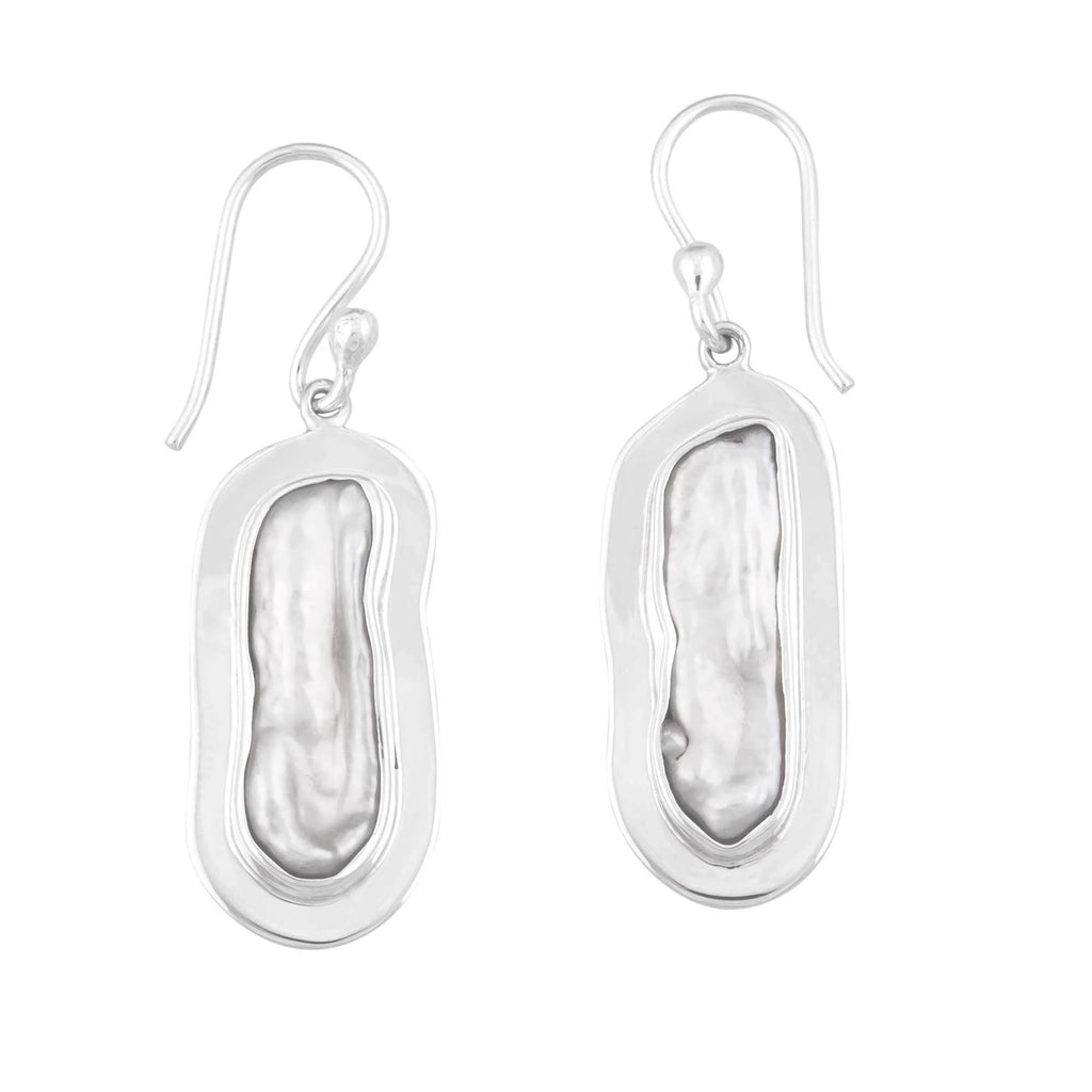 Biwa Pearl Earrings