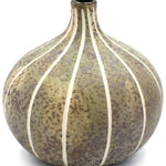 Olive Stripe Bud Vase