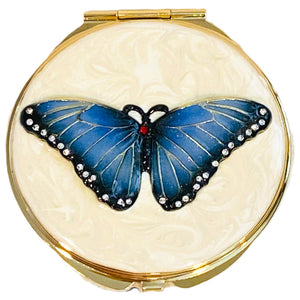 Blue Butterfly Compact Mirror – Nance Galleries