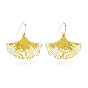 Ginkgo Leaf Earrings