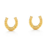 Tiny Horseshoe Stud Earrings