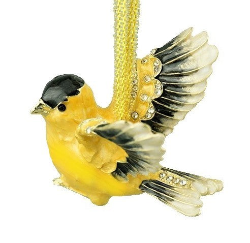 Goldfinch Jeweled Ornament