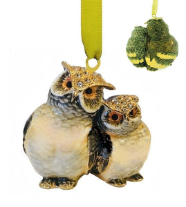 Owl Mother & Child Ornament