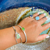 Sterling Silver in Authentic Free form Sea Glass Jewelry Handmade