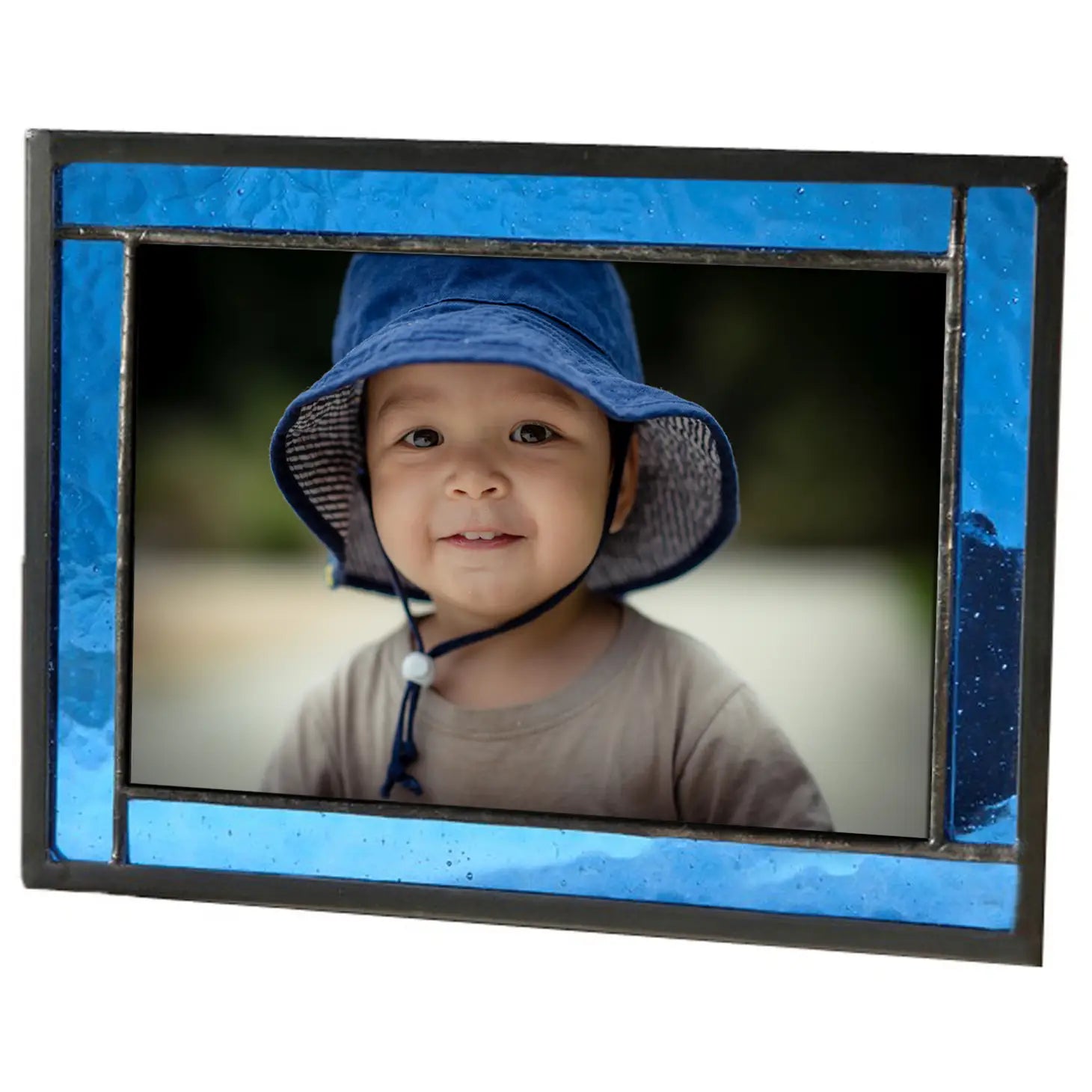 Blue Stained-Glass Frame 4X6