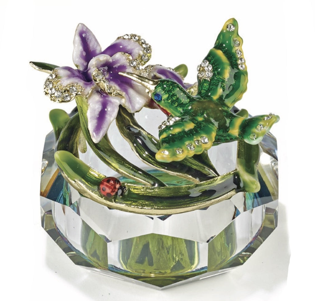 Crystal Hummingbird Box