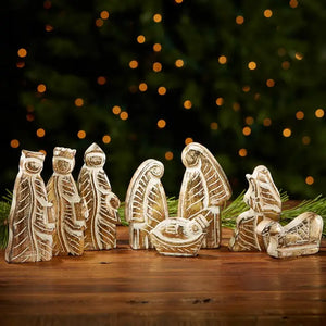 Gold Leaf Nativity