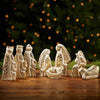 Gold Leaf Nativity