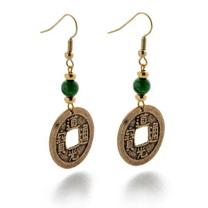 I Ching Jade Earrings