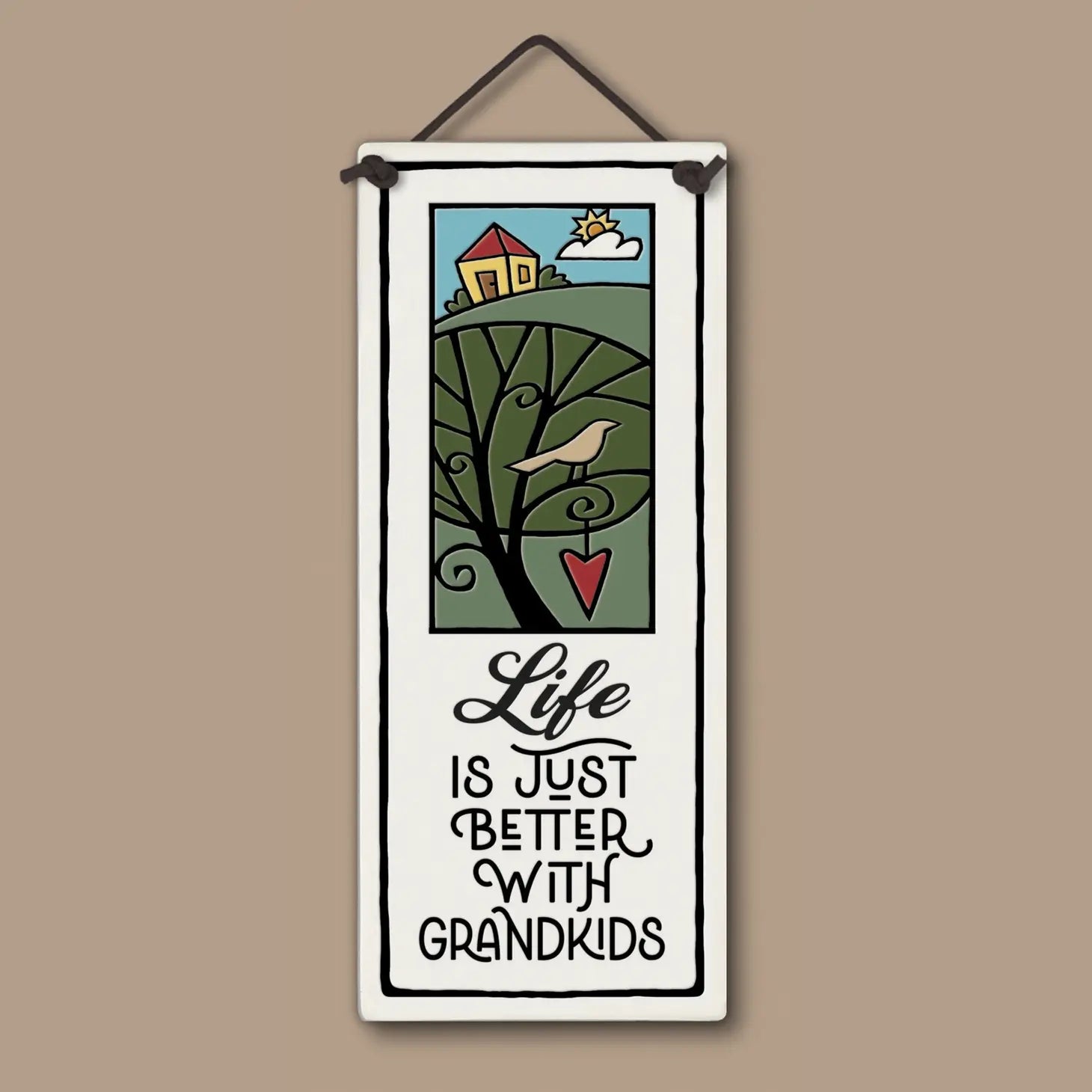 "Life is just better with grandkids" Stoneware Plaque