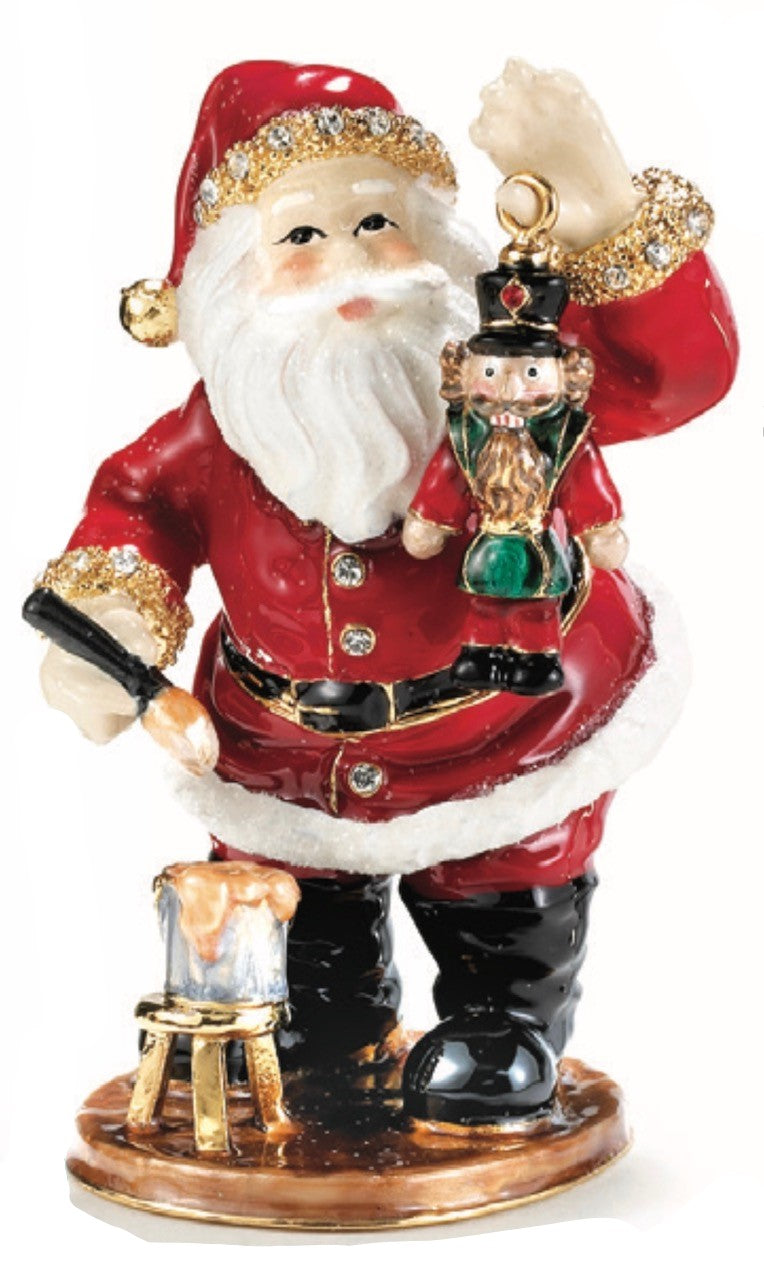 Santa with Nutcracker Box