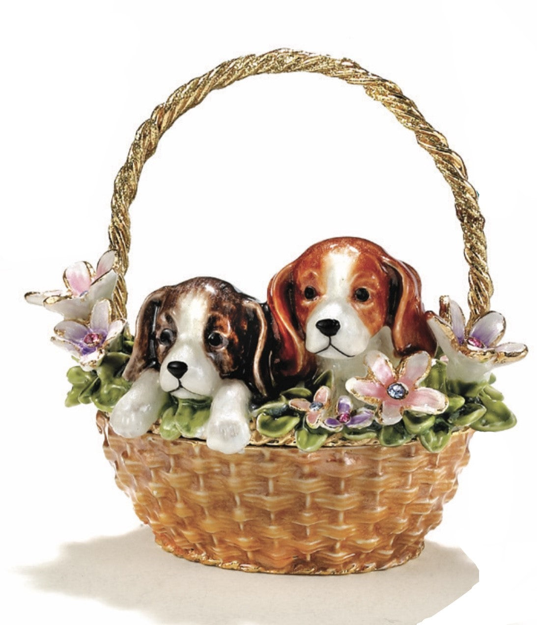Puppies in a Basket Box