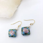 Cloisonné Floral Earrings