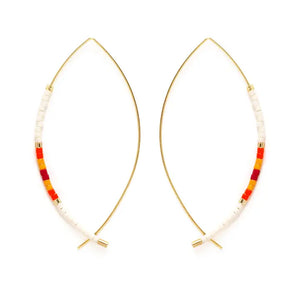 Japanese Bead Threader Earrings El Sol