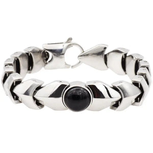 Onyx Stainless Steel Bracelet