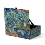 Irises Glass Box