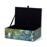 Irises Glass Box