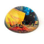 Café Terrace at Night Paperweight