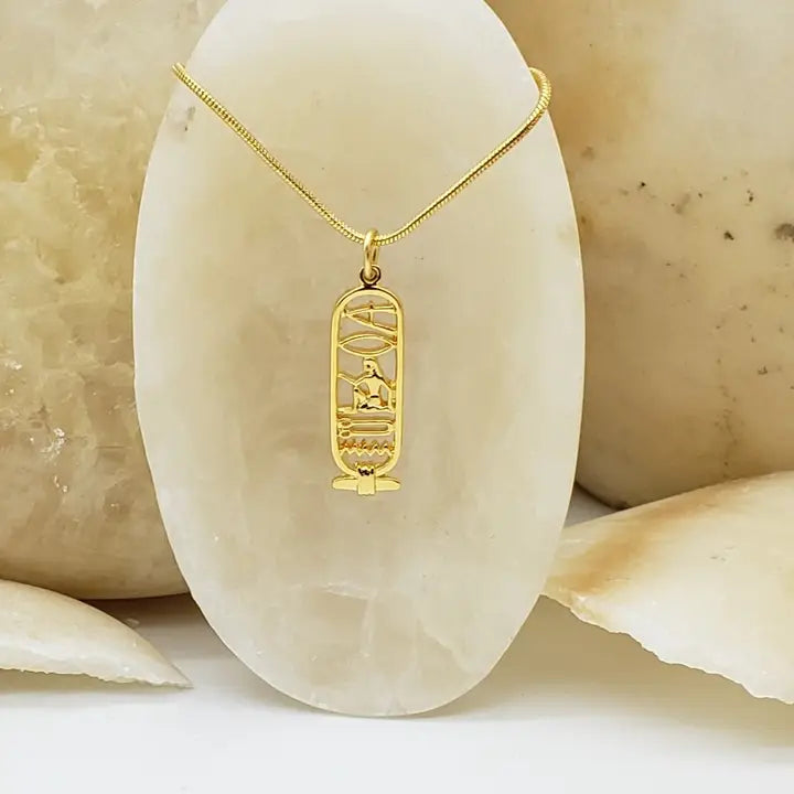 “I Love You” Cartouche Pendant