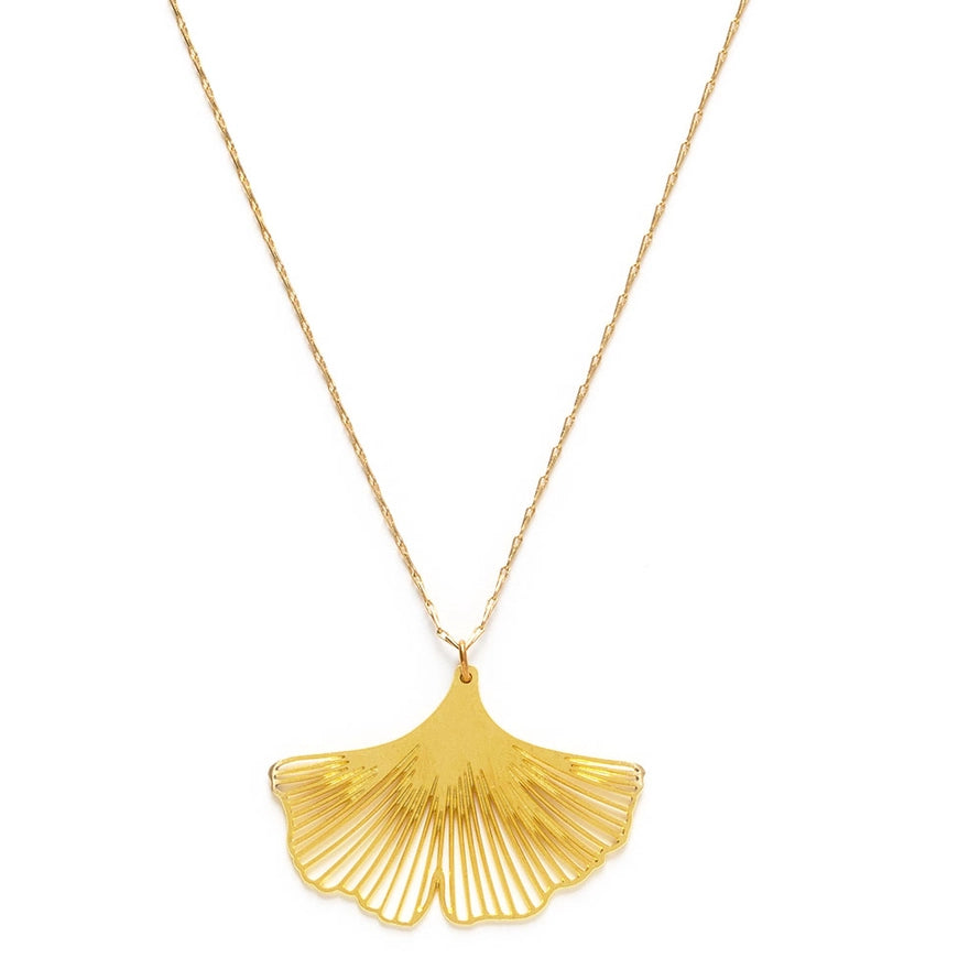 Ginkgo Leaf Necklace