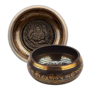 Ganesha Bronze Meditation Singing Bowl