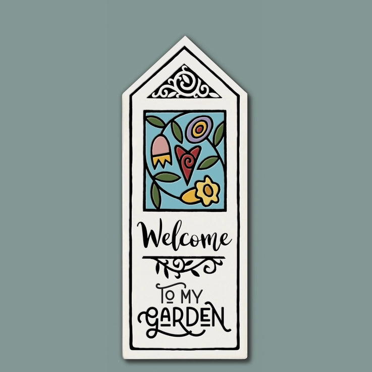 "Welcome to my Garden" Tile Stake