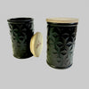 Textured Jar Candle - The Black Collection Round