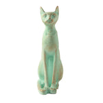 Egyptian Bastet Cat Verdigris Green