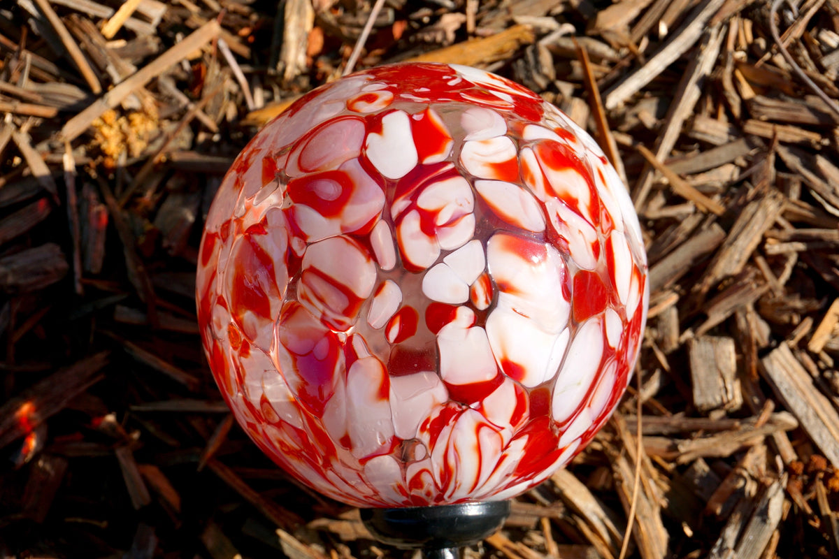 Solar Garden Sphere Red – Nance Galleries