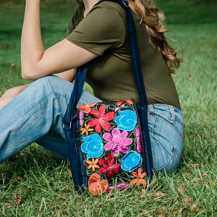 Hand Embroidered Crossbody