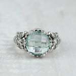 Aquamarine Bee Ring size 7