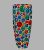 Colorful Hand Painted Bubble Glass Vase