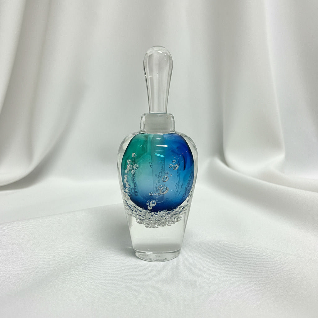 Art Glass Perfume Blue Multicolor