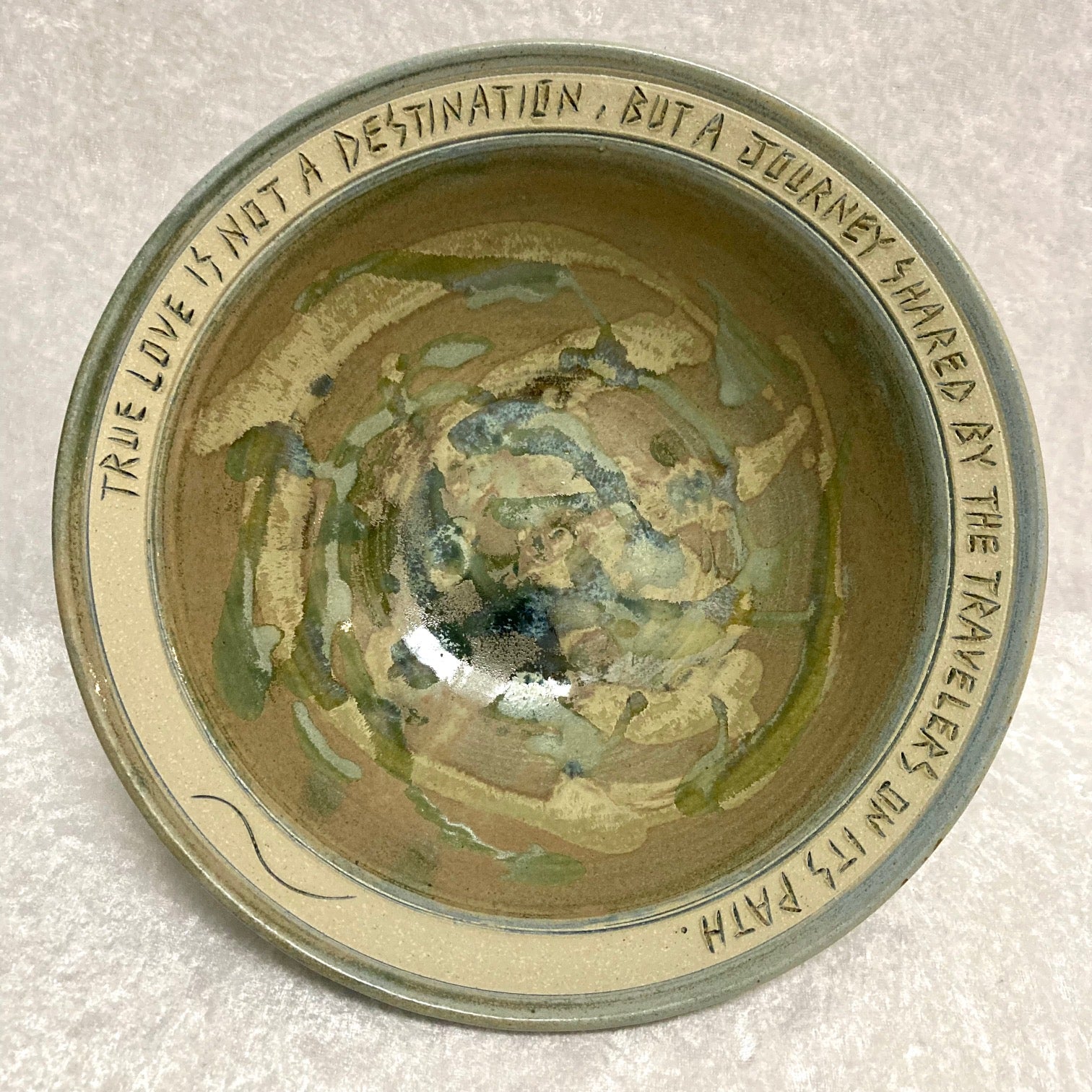 Blessing Bowl - "True Love Is Not A Destination"