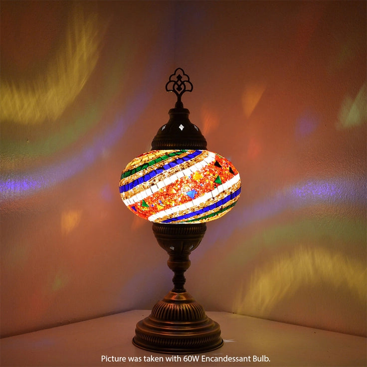 Boho Table Lamp Color Circles