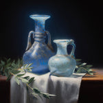 "Blue Glow" Original Oil Painting by Chris Thomas