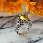 Citrine Bee Ring
