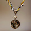 Sterling Bamboo Coin Necklace
