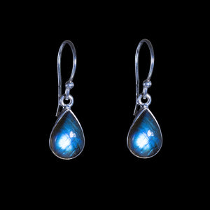 Labradorite Raindrop Earrings