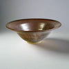 Flaired Glass Accent Stoneware Bowl 14" Ancient Copper