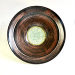 Flaired Glass Accent Stoneware Bowl 10" Ancient Copper