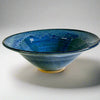 Flaired Glass Accent Stoneware Bowl 14" Starry Night