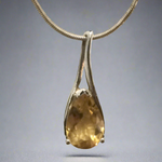 Citrine Raindrop Pendant